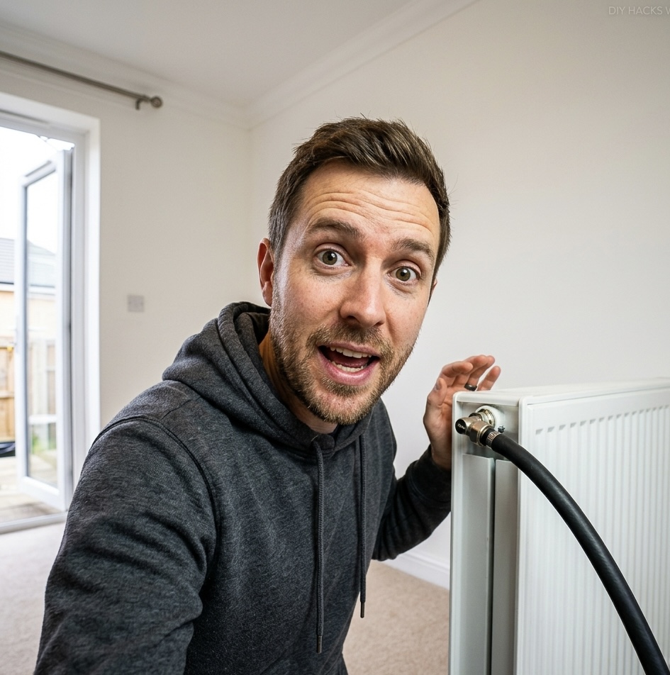 Radiator valve and pipework on a central heating system